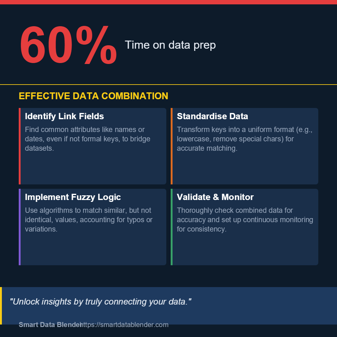 How to Combine Data Tables with Different Primary Keys
