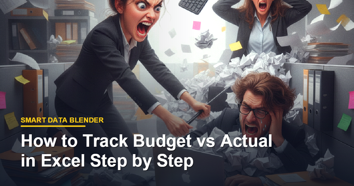 How to Track Budget vs Actual in Excel Step by Step